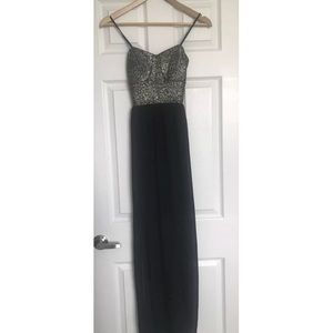 CHARLOTTE RUSSE LONG BLACK EVENING DRESS